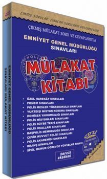 Tercih Akademi Yayınları Emniyet Genel Müdürlüğü Sınavları Sonrası Mülakat Kitabı CD'li