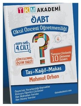 TKM Akademi ÖABT Okul Öncesi Öğretmenliği 10 Deneme Çözümlü 4. Cilt