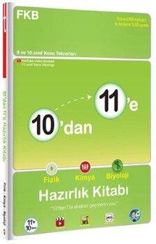 Tonguç Akademi 10 dan 11 e Fizik Kimya Biyoloji Hazırlık Kitabı