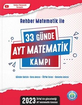 Tonguç Akademi 2023 AYT Matematik 33 Günde Kamp Kitabı