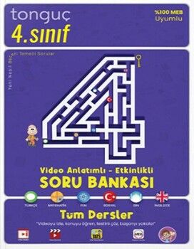Tonguç Akademi 4. Sınıf Tüm Dersler Video Anlatımlı Etkinlikli Soru Bankası