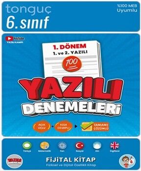 Tonguç Akademi 6. Sınıf Yazılı Denemeleri 1. Dönem 1 ve 2. Yazılı