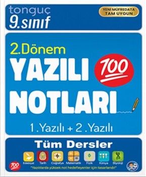 Tonguç Akademi 9. Sınıf Yazılı Notları 2. Dönem 1 ve 2. Yazılı