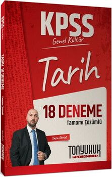 Tonyukuk Yayıncılık KPSS Genel Kültür Tarih Tamamı Çözümlü 18 Deneme