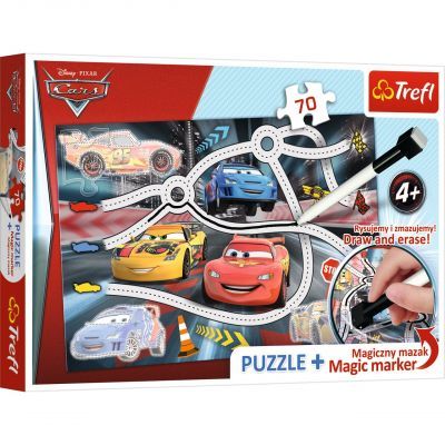 Trefl Puzzle Cars 2 70 Parça Yapboz + Kalem