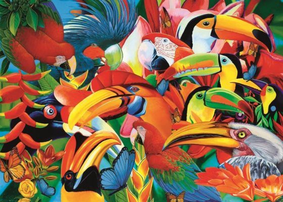 Trefl Puzzle Colourful Birds 500 Parça