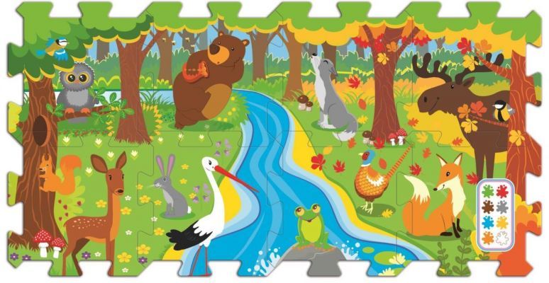 Trefl Puzzle Forest Run 20 Köpük Parça Yer Puzzle'ı