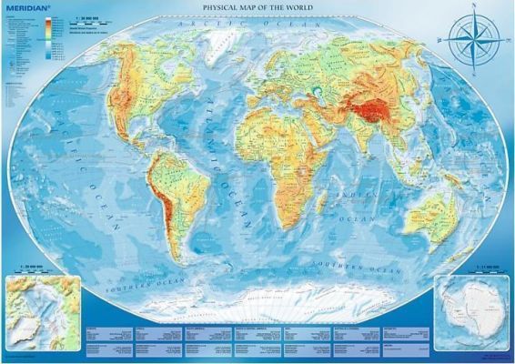 Trefl Puzzle Large Physcial Map Of The World 4000 Parça