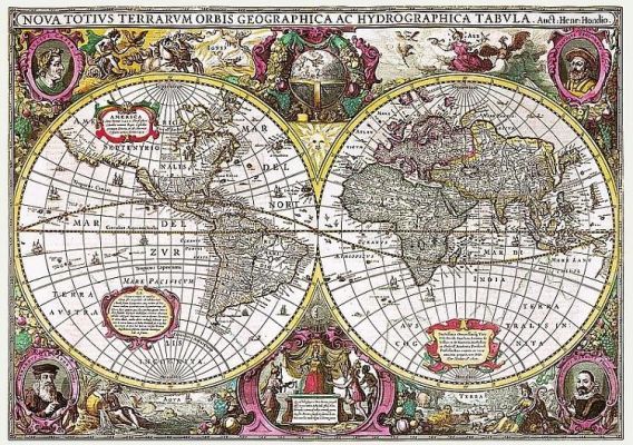 Trefl Puzzle Map Of The Entire Earth, 1630 2000 Parça