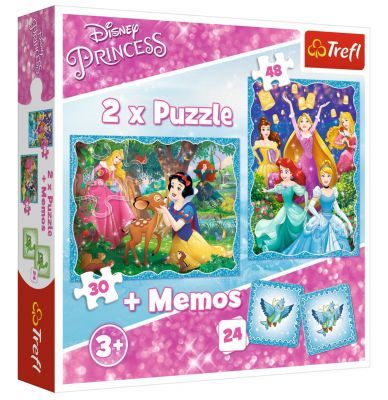 Trefl Puzzle Marvelous Princess World 2'li 30+48 Parça Yapboz 1 Memory Oyun