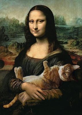 Trefl Puzzle Mona Lisa And Purring Kitty 500 Parça