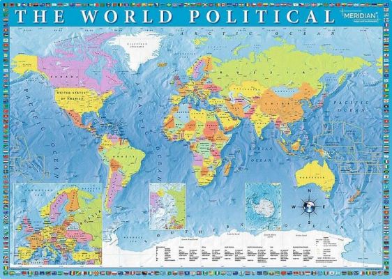 Trefl Puzzle Political Map Of The World 2000 Parça