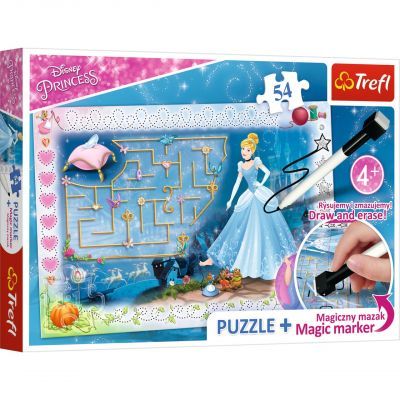 Trefl Puzzle Princess 54 Parça Yapboz + Kalem