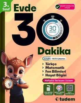 Tudem Yayınları 3. Sınıf Evde 30 Dakika