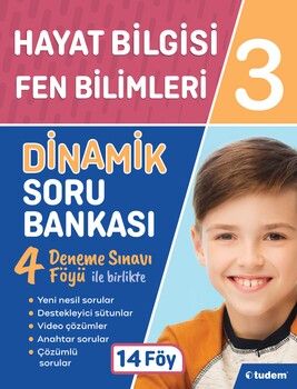 Tudem Yayınları 3. Sınıf Hayat Bilgisi Fen Bilimleri Dinamik Soru Bankası