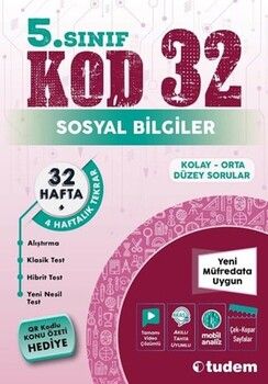 Tudem Yayınları 5. Sınıf Sosyal Bilgiler Kod 32