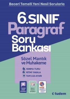 Tudem Yayınları 6. Sınıf Paragraf Soru Bankası