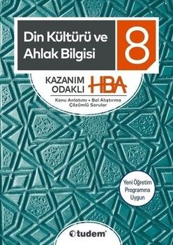 Tudem Yayınları 8. Sınıf Din Kültürü ve Ahlak Bilgisi Kazanım Odaklı HBA