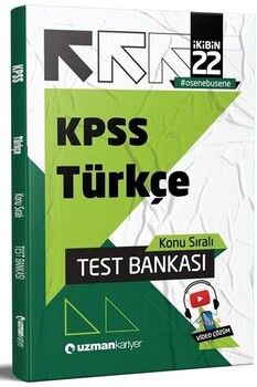 Uzman Kariyer 2022 KPSS Türkçe Test Bankası