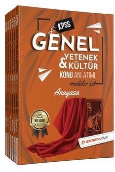  Uzman Kariyer KPSS Genel Yetenek Genel Kültür Konu Anlatımlı Modüler Set 6 kitap