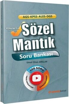 Uzman Kariyer KPSS MEB AGS ALES DGS Sözel Mantık Soru Bankası