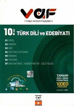 Vaf Yayınları 10. Sınıf Türk Dili ve Edebiyatı Video Anlatım Fasikülleri