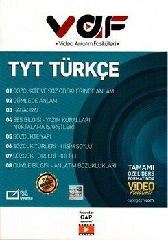 Vaf Yayınları TYT Türkçe Video Anlatım Fasikülleri