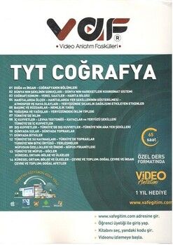 Vaf Yayınları TYT Coğrafya Video Anlatım Fasikülleri
