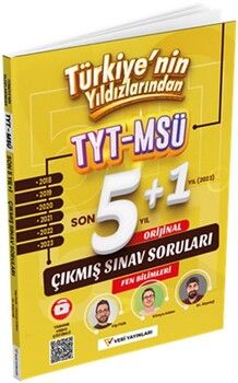 Veri Yayınları TYT MSÜ Fen Bilimleri Son 6 Yıl Çıkmış Sınav Soruları