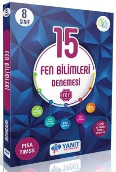 Yanıt Yayınları 8. Sınıf Fen Bilimleri Video Çözümlü 15 Deneme