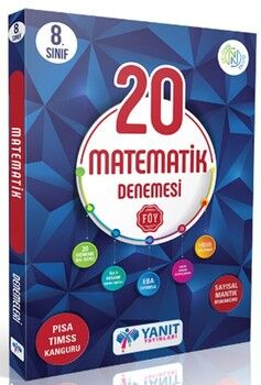 Yanıt Yayınları 8. Sınıf Matematik Video Çözümlü 20 Deneme