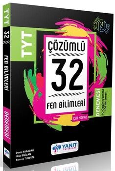 Yanıt Yayınları TYT Fen Bilimleri Çözümlü 32 Deneme