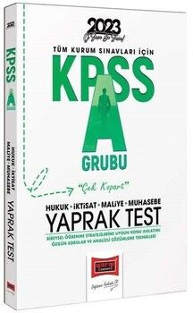Yargı 2023 KPSS A Grubu Yaprak Test Çek Kopart