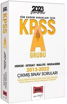 Yargı 2023 KPSS A Grubu Hukuk İktisat Maliye Muhasebe Çıkmış Sorular