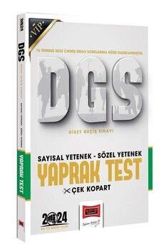Yargı 2024 DGS Sayısal Yetenek Sözel Yetenek Yaprak Test Çek Kopart