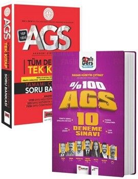 Yargı ve Kaplan Akademi MEB AGS Tek Kitap Soru Bankası ve Deneme Sınavı Seti