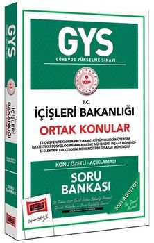 Yargı Yayınları GYS İçişleri Bakanlığı Ortak Konular Konu Özetli Soru Bankası