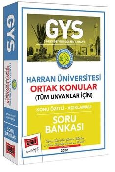 Yargı Yayınları Harran Üniversitesi GYS Konu Özetli Açıklamalı Soru Bankası