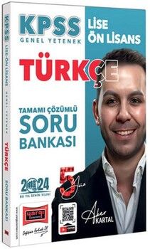 Yargı Yayınları 2024 KPSS Lise Ön Lisans 5Yüz Ekibi Türkçe Tamamı Çözümlü Soru Bankası