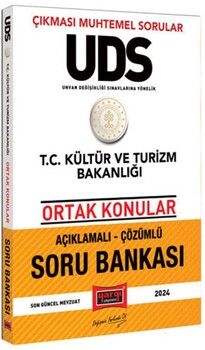 Yargı Yayınları 2024 UDS T.C Kültür ve Turizm Bakanlığı Ortak Konular Açıklamalı Çözümlü Soru Bankası