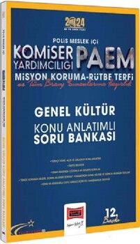 Yargı Yayınları 2024 Polis Meslek İçi Komiser Yardımcılığı PAEM Misyon Koruma Rütbe Terfi Genel Kültür Konu Anlatımlı Soru Banka