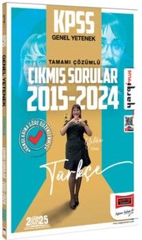 Yargı Yayınları 2025 KPSS Genel Yetenek Türkçe Konularına Göre Düzenlenmiş Tamamı Çözümlü Çıkmış Sorular 2015 - 2024