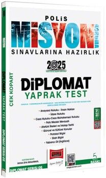 Yargı Yayınları 2025 Polis Misyon Sınavlarına Hazırlık Diplomat Serisi Diplomat Çek Kopart Yaprak Test