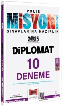 Yargı Yayınları 2025 Polis Misyon Sınavlarına Hazırlık Diplomat Serisi Diplomat 10 Deneme