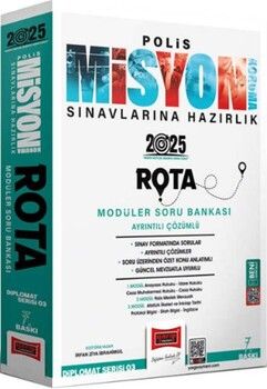 Yargı Yayınları 2025 Polis Misyon Sınavlarına Hazırlık Diplomat Serisi Rota Modüler Soru Bankası