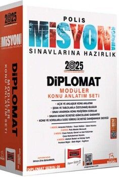 Yargı Yayınları 2025 Polis Misyon Sınavlarına Hazırlık Diplomat Serisi Diplomat Modüler Konu Anlatım Seti