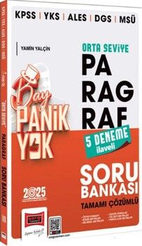 Yargı Yayınları 2025 KPSS YKS ALES DGS MSÜ Tamamı Çözümlü Panik Yok Orta Seviye Paragraf Soru Bankası