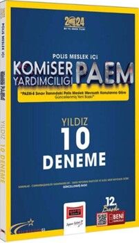 Yargı Yayınları 2024 Polis Meslek İçi PAEM Komiser Yardımcılığı Yıldız Serisi Yıldız 10 Deneme