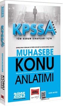 Yargı Yayınları 2025 KPSS A Grubu Tüm Kurum Sınavları İçin Muhasebe Konu Anlatımı