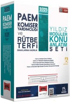 Yargı Yayınları 2025 PAEM Komiser Yardımcılığı ve Rütbe Terfi Sınavlarına Hazırlık Konu Anlatımlı Modüler Set